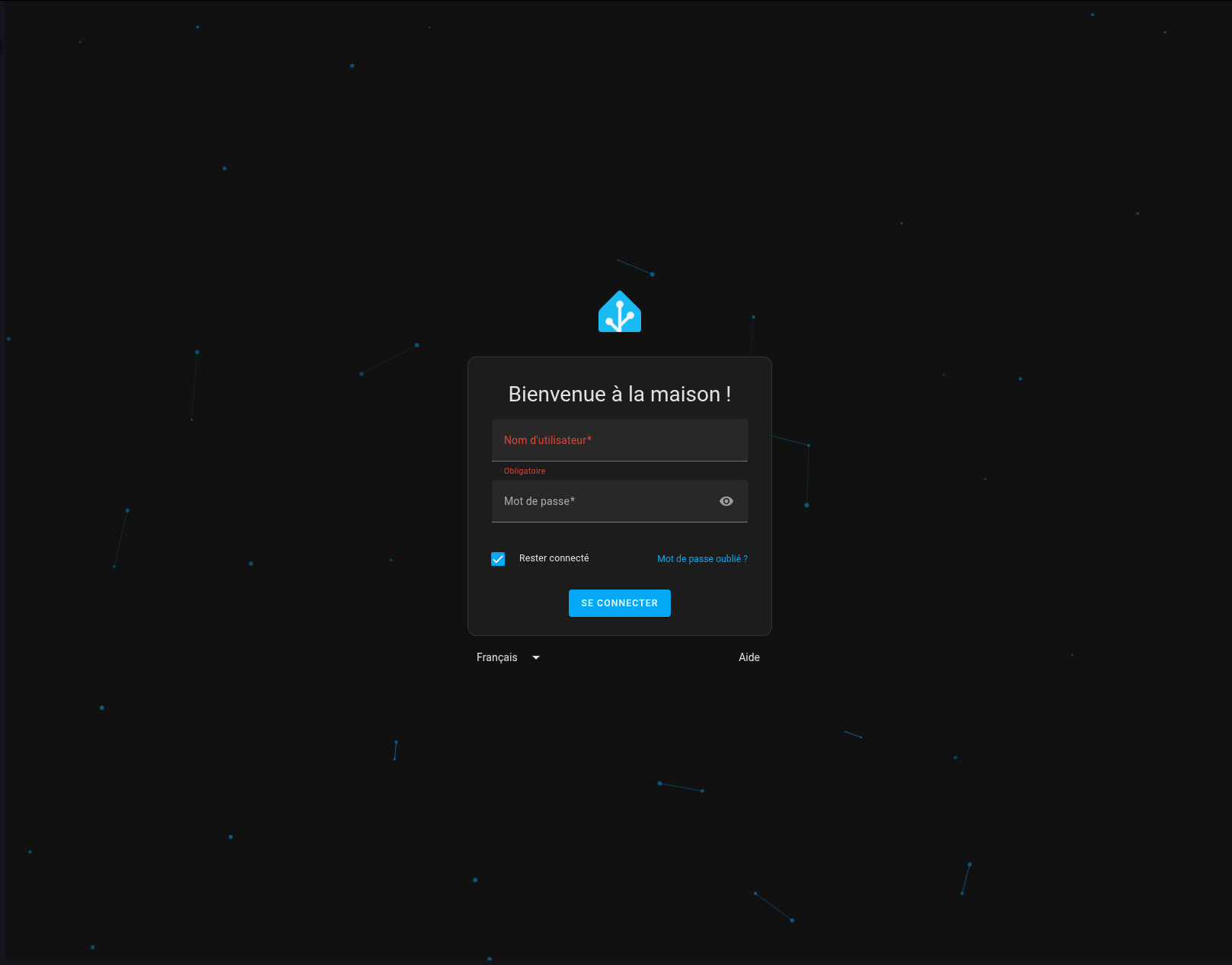 Home Assistant - Première Connexion